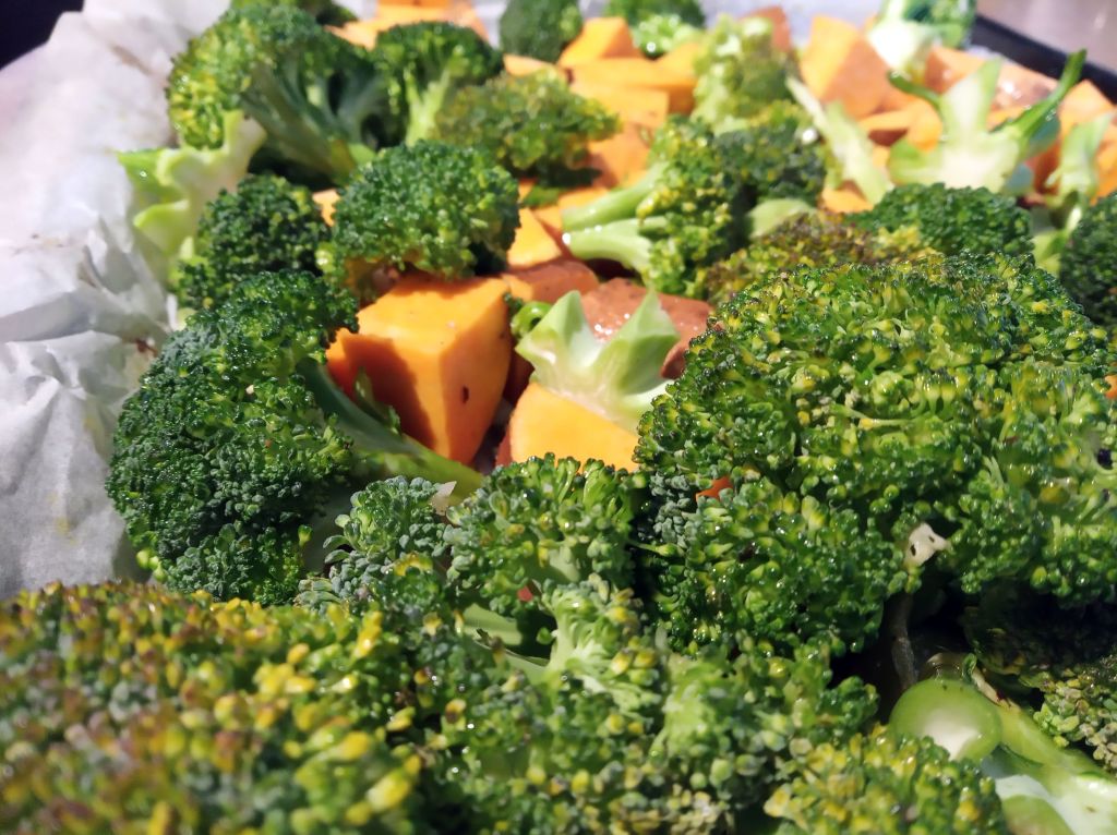 Broccoli and sweet potato